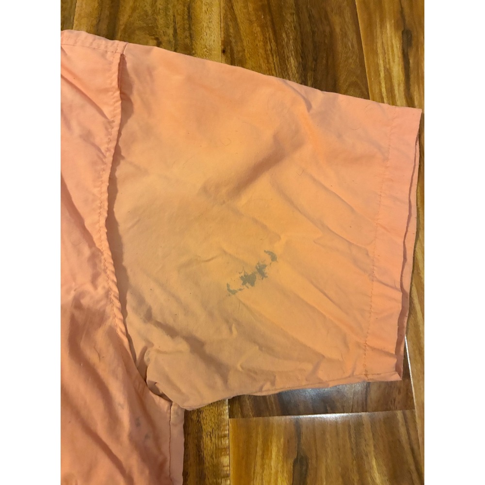 Columbia PFG Fishing Shirt Mens Large Peach Orange Short Sleeve Button Down Gorp - Picture 10 of 13